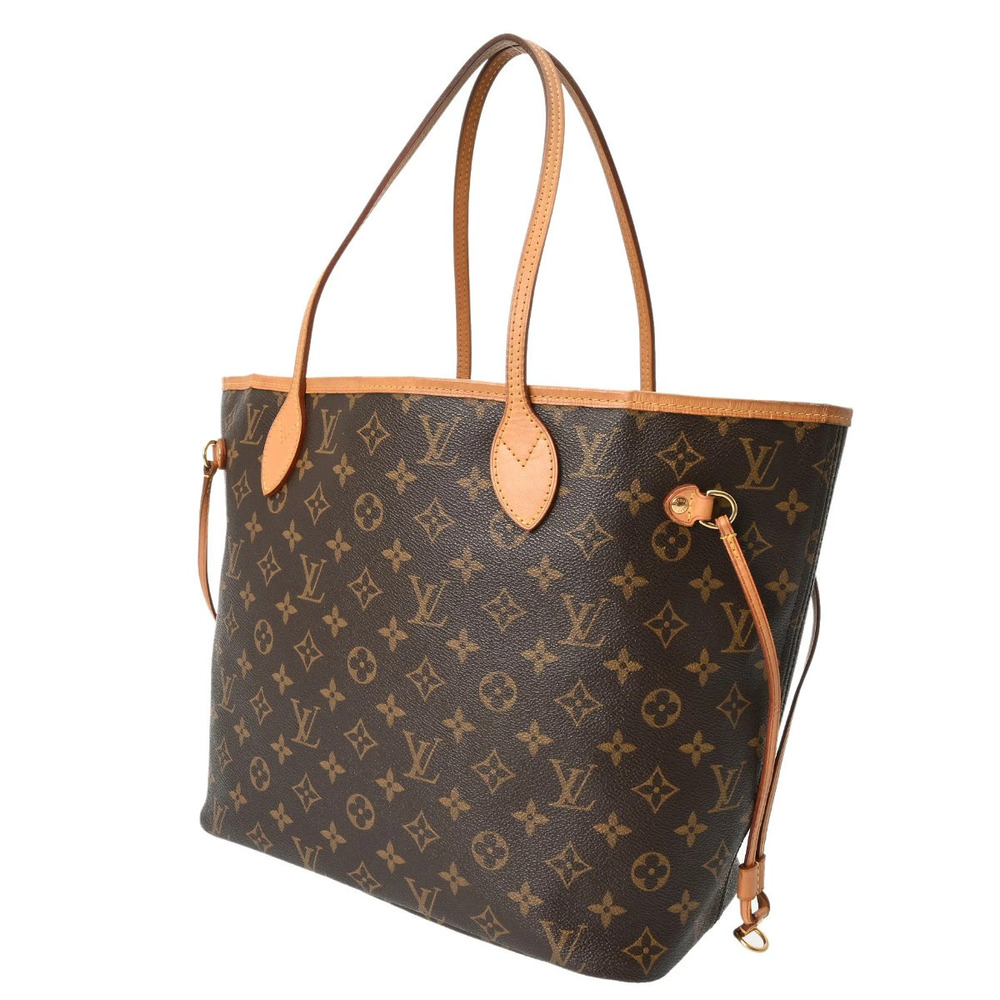 Louis Vuitton Bag Beige Tote Monogram Canvas Neverfull Tan